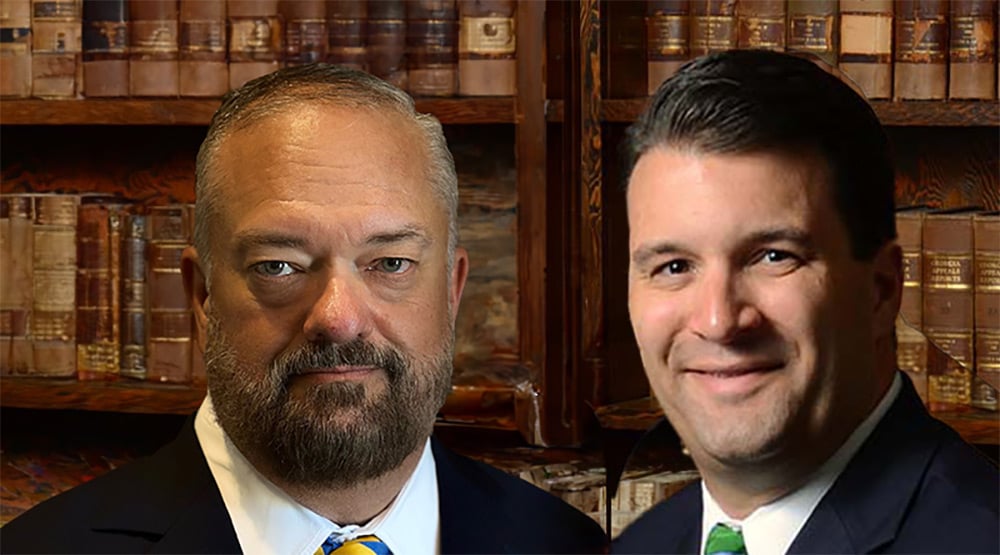 Headshot of Vic Brown Hill and Brad E. MacDonald