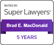 Rated By Super Lawyers | Brad E. Macdonald | 5 years